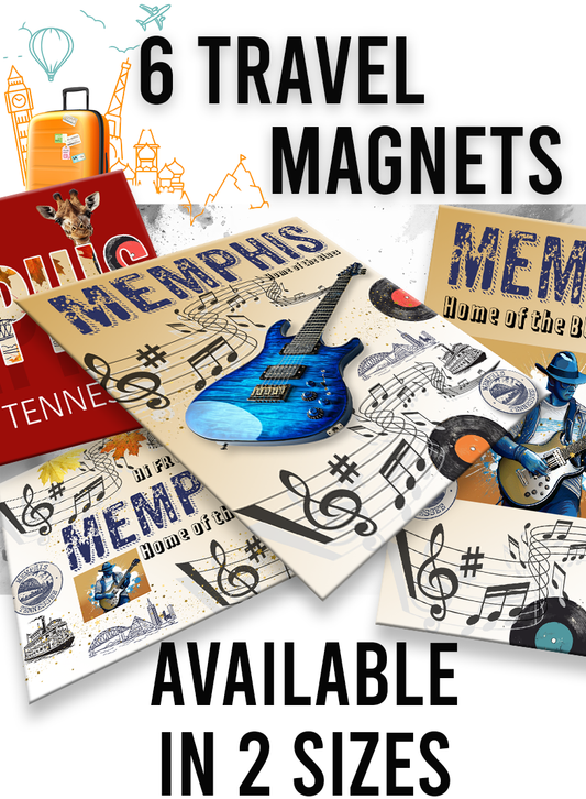 Set of 6 Memphis-Themed Fridge Magnets – Limited-Time Offer