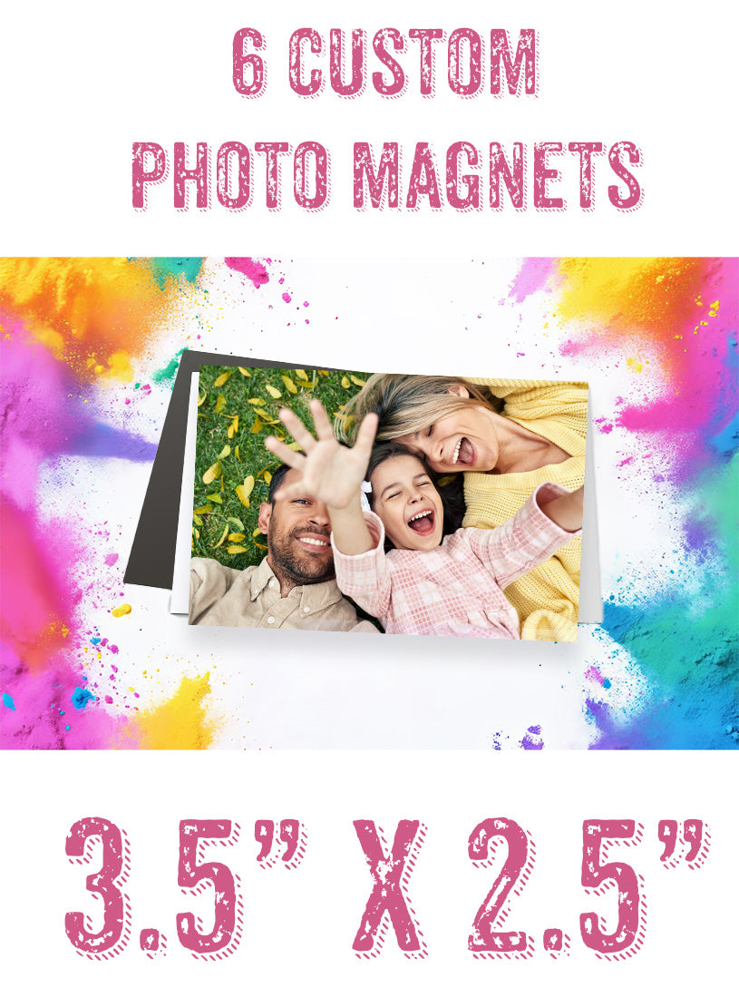 6 High Quality Custom Photo Magnets – On Sale Now!