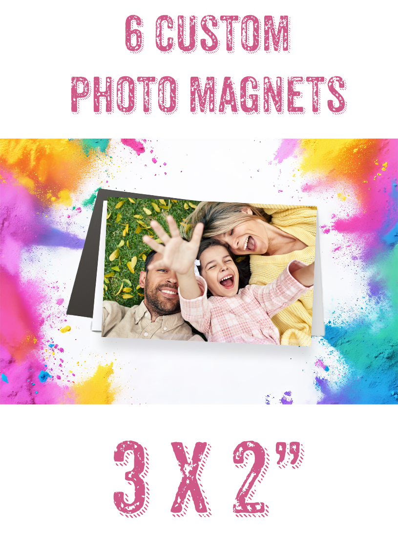 6 High Quality Custom Photo Magnets – On Sale Now!