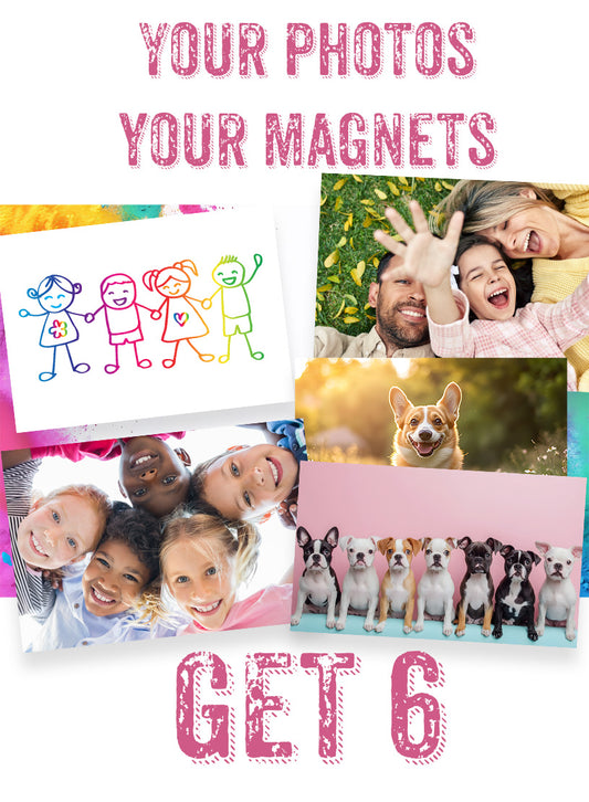 6 High Quality Custom Photo Magnets – On Sale Now!